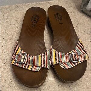 Dr. Scholl's Colorful Striped Sandals